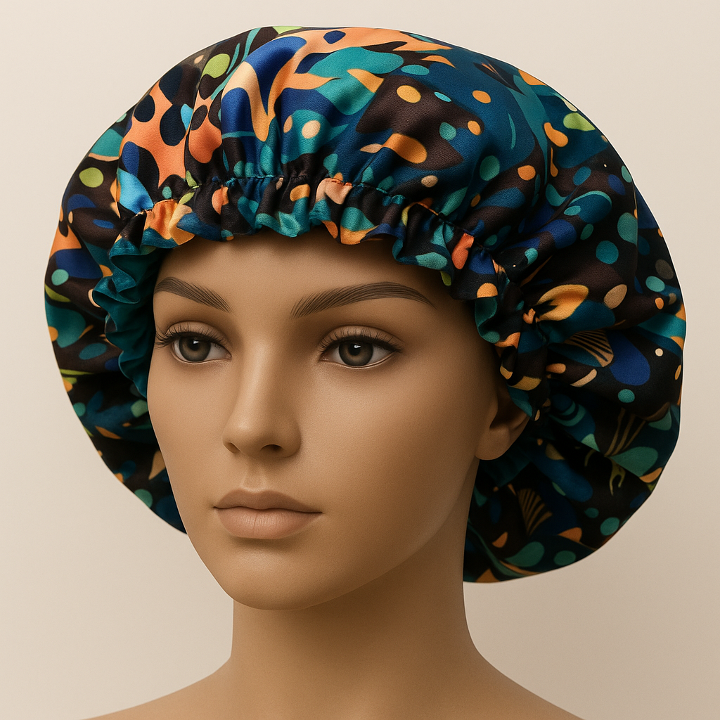 Custom Reversible Satin Bonnet – Add Your Photo, Text or Design
 Satin Hair Bonnet | Medium, Large, XL | Double-Sided Protective Sleep Cap