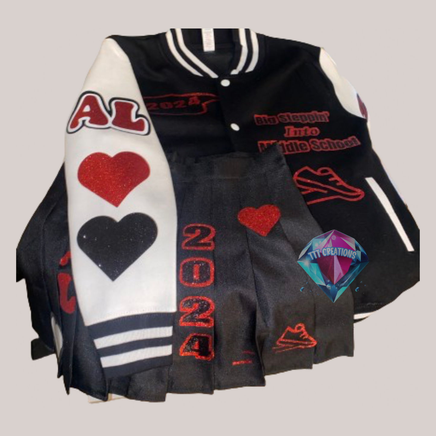 customized senior jacket set