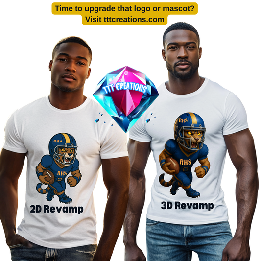 Revamped Football Spirit Tee – Official Fan Shirt 2D or 3D option