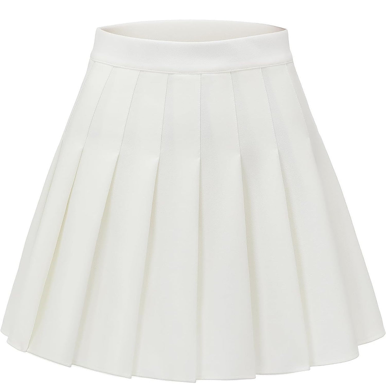 white pleated skirt