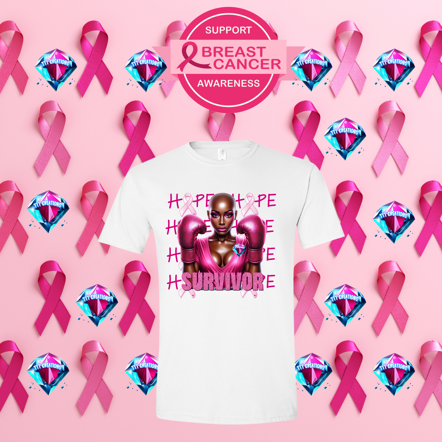 survivor white tshirt