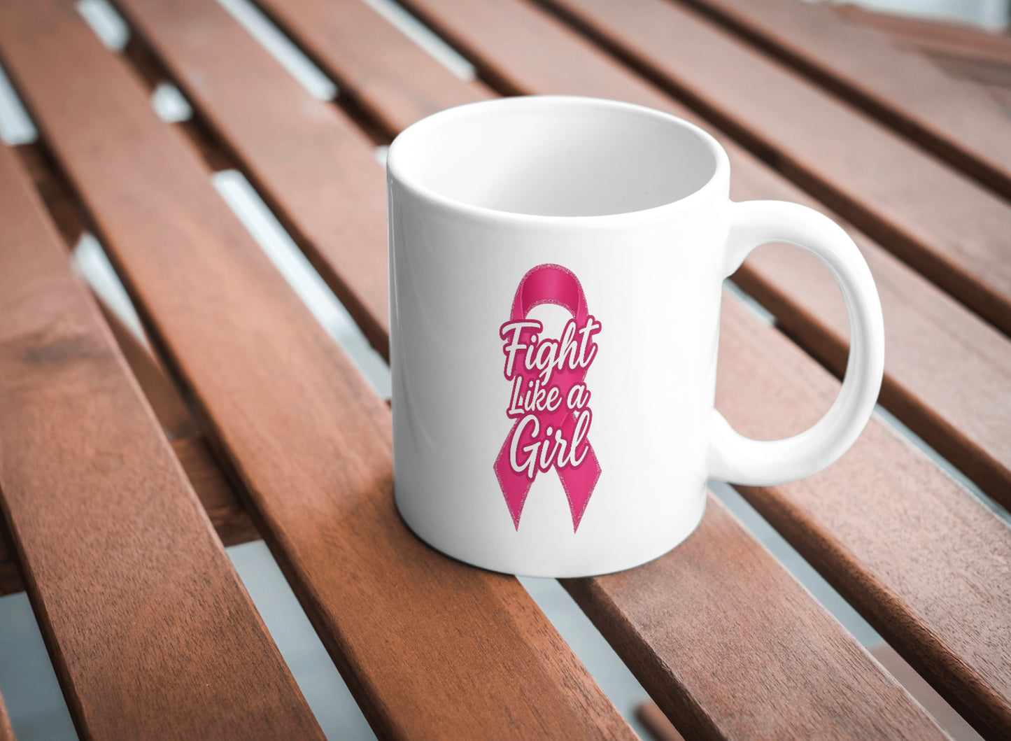 🎀 Fight Like a Girl – Breast Cancer Awareness PNG