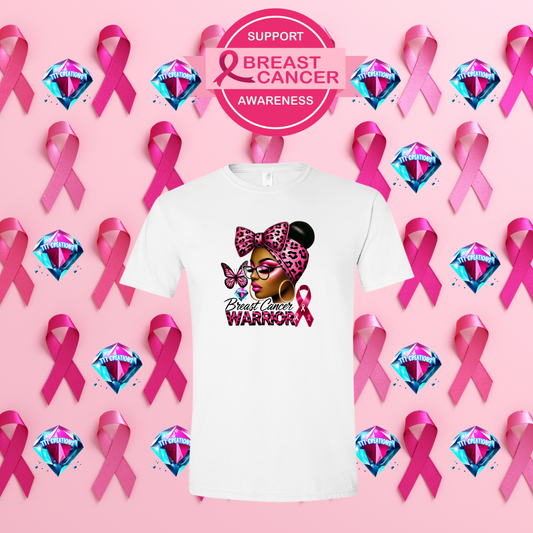 Breast Cancer Warrior Short Sleeved Tshirt