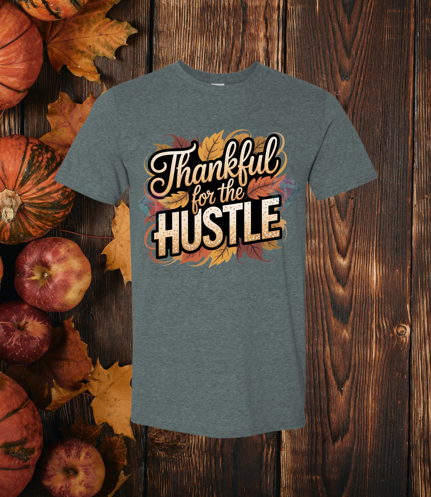 Thankful for the Hustle Digital Download PNG with Mockup