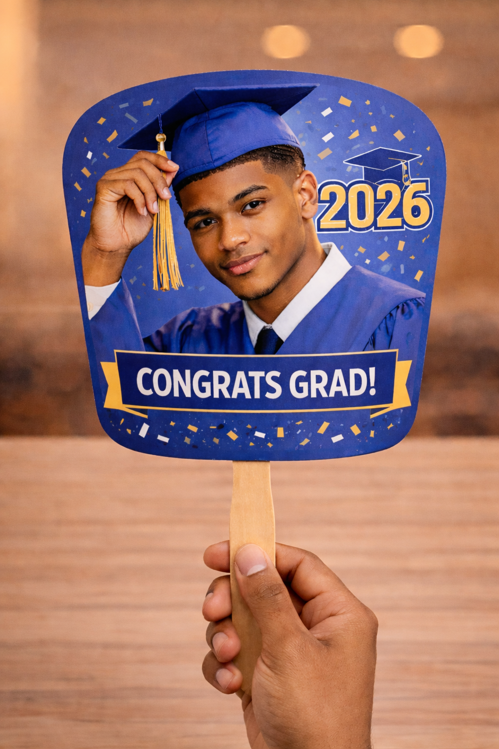 Custom Graduation Party in a Bucket™ | Personalized Grad Bundle Set (Cups, Fans, Chips, Puzzle + MORE)