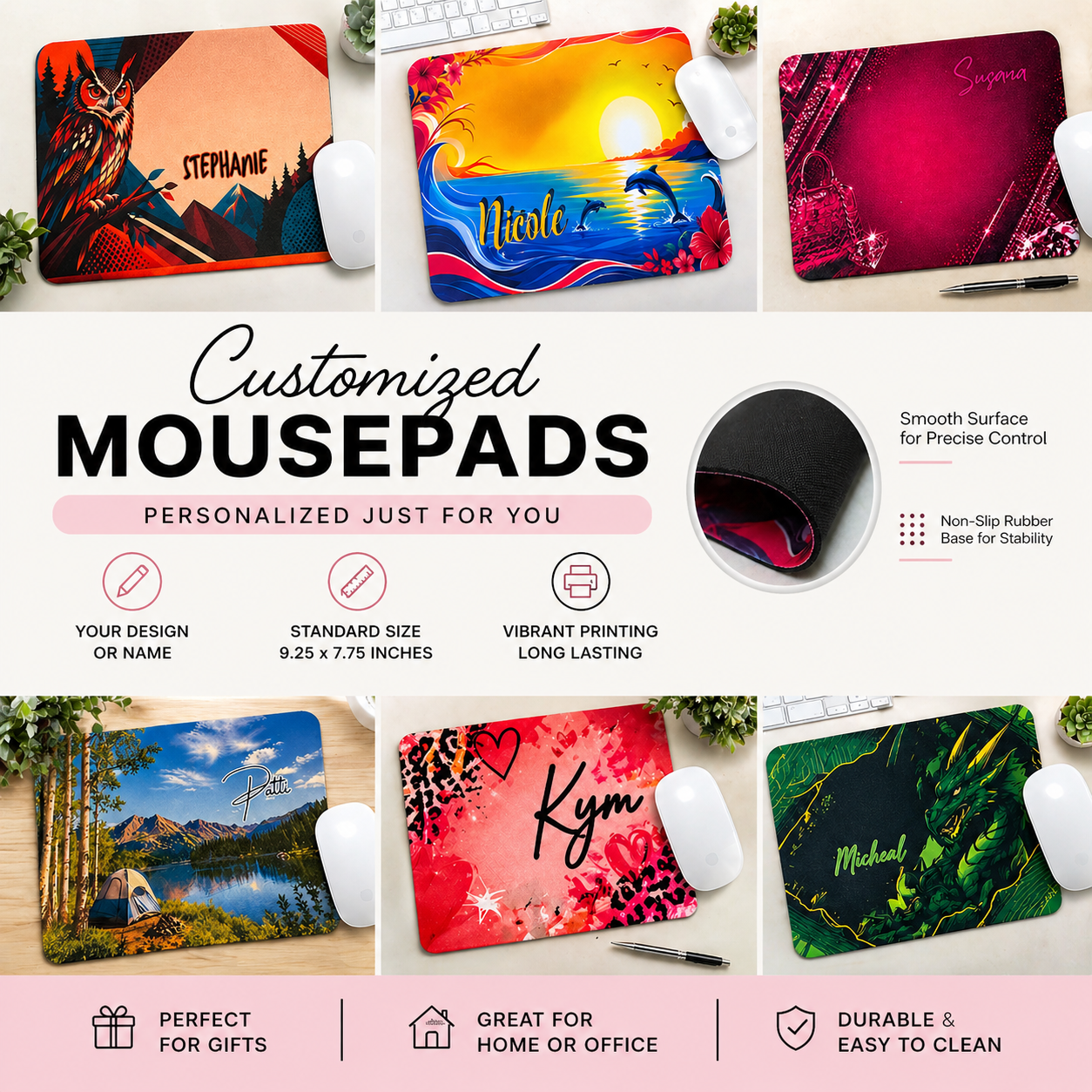 Customized Personalized Mousepad – Standard Size