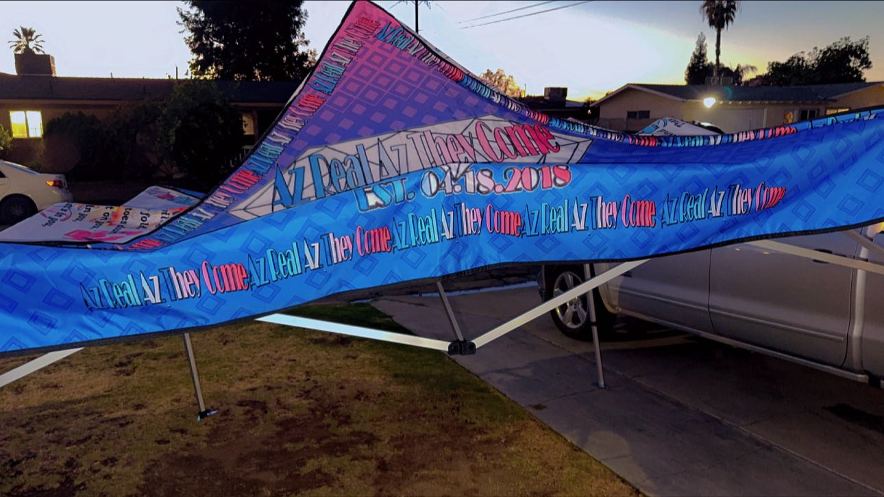 Custom Vinyl Tent Banner Only – Personalized Canopy Branding for Events & Vendors (Multiple Sizes)